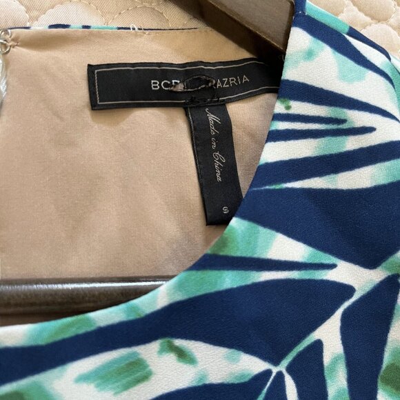 NWOT BCBG MaxAzria Tilli Printed A-Line Dress Size S Long Sleeve - Picture 7 of 11